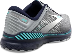 BROOKS Women's Adrenaline GTS 22 (036 - Grey/Peacoat/Aruba) -Saucony Store 120353 036 H Adrenaline GTS 22