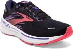 BROOKS Women's Adrenaline GTS 22 (080 - Black/Purple/Coral) 8 BROOKS Women's Adrenaline GTS 22 (080 - Black/Purple/Coral) -Saucony Store 120353 080 A Adrenaline GTS 22