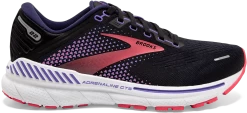 BROOKS Women's Adrenaline GTS 22 (080 - Black/Purple/Coral)