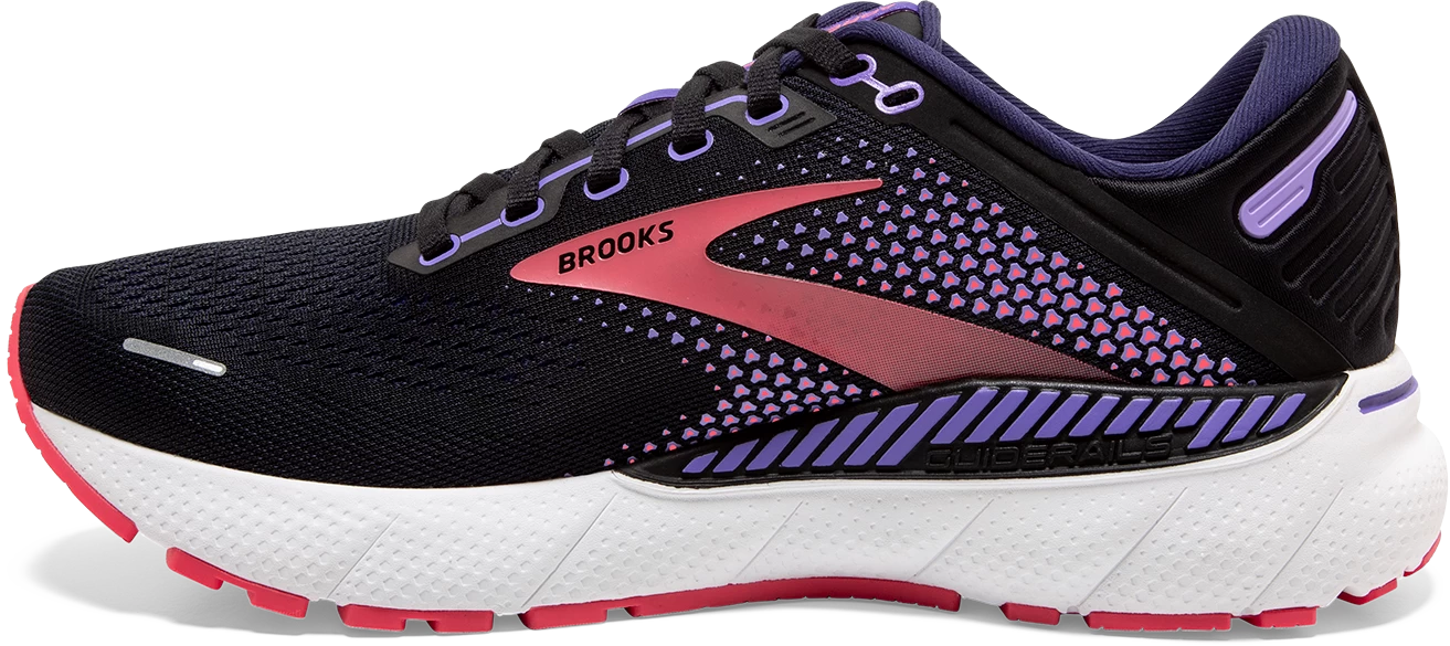 BROOKS Women's Adrenaline GTS 22 (080 - Black/Purple/Coral) 2 BROOKS Women's Adrenaline GTS 22 (080 - Black/Purple/Coral) - Image 2