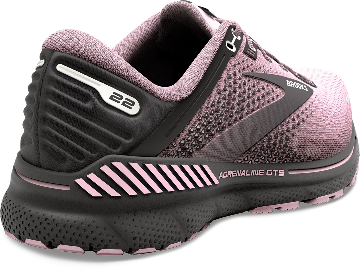 BROOKS Women's Adrenaline GTS 22 (678 - Pink/Blackened Pearl) 4 BROOKS Women's Adrenaline GTS 22 (678 - Pink/Blackened Pearl) - Image 4