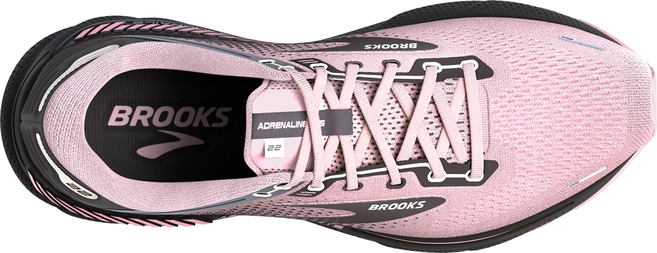 BROOKS Women's Adrenaline GTS 22 (678 - Pink/Blackened Pearl) 5 BROOKS Women's Adrenaline GTS 22 (678 - Pink/Blackened Pearl) - Image 5