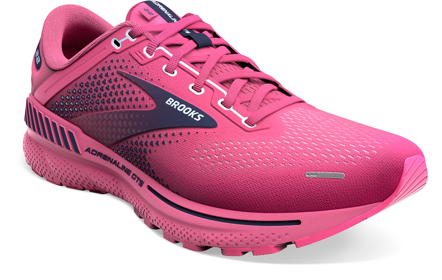 BROOKS Women's Adrenaline GTS 22 (684 - Rose/Peacoat/Kentucky Blue) 3 BROOKS Women's Adrenaline GTS 22 (684 - Rose/Peacoat/Kentucky Blue) - Image 3