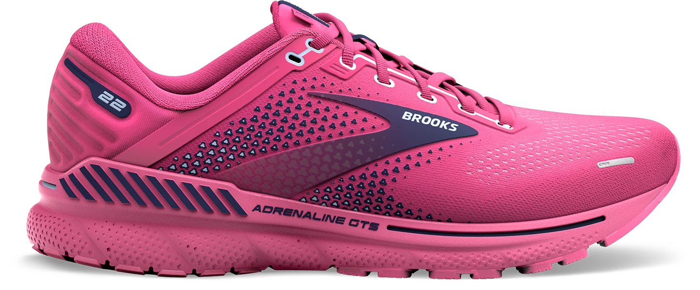 BROOKS Women's Adrenaline GTS 22 (684 - Rose/Peacoat/Kentucky Blue) 1 BROOKS Women's Adrenaline GTS 22 (684 - Rose/Peacoat/Kentucky Blue)
