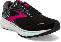 BROOKS Women's Ghost 14 (013 - Black/Pink/Yucca) -Saucony Store 120356 013 A Ghost 14