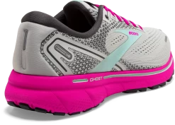 BROOKS Women's Ghost 14 (024 - Oyster/Yucca/Pink) -Saucony Store 120356 024 H Ghost 14