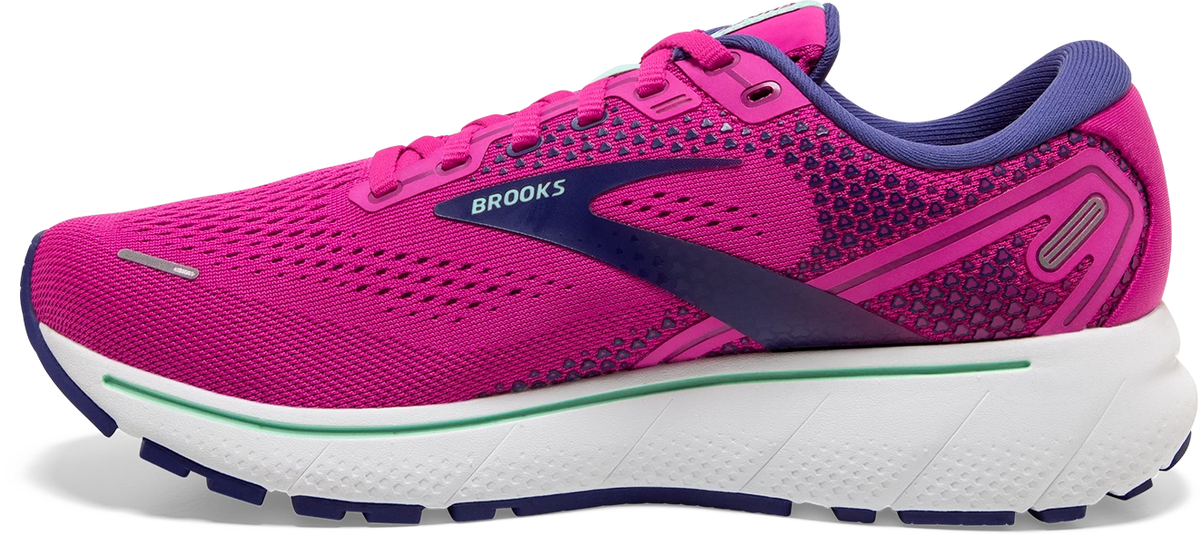 BROOKS Women's Ghost 14 (612 - Fuchsia/Yucca/Navy) 2 BROOKS Women's Ghost 14 (612 - Fuchsia/Yucca/Navy) - Image 2