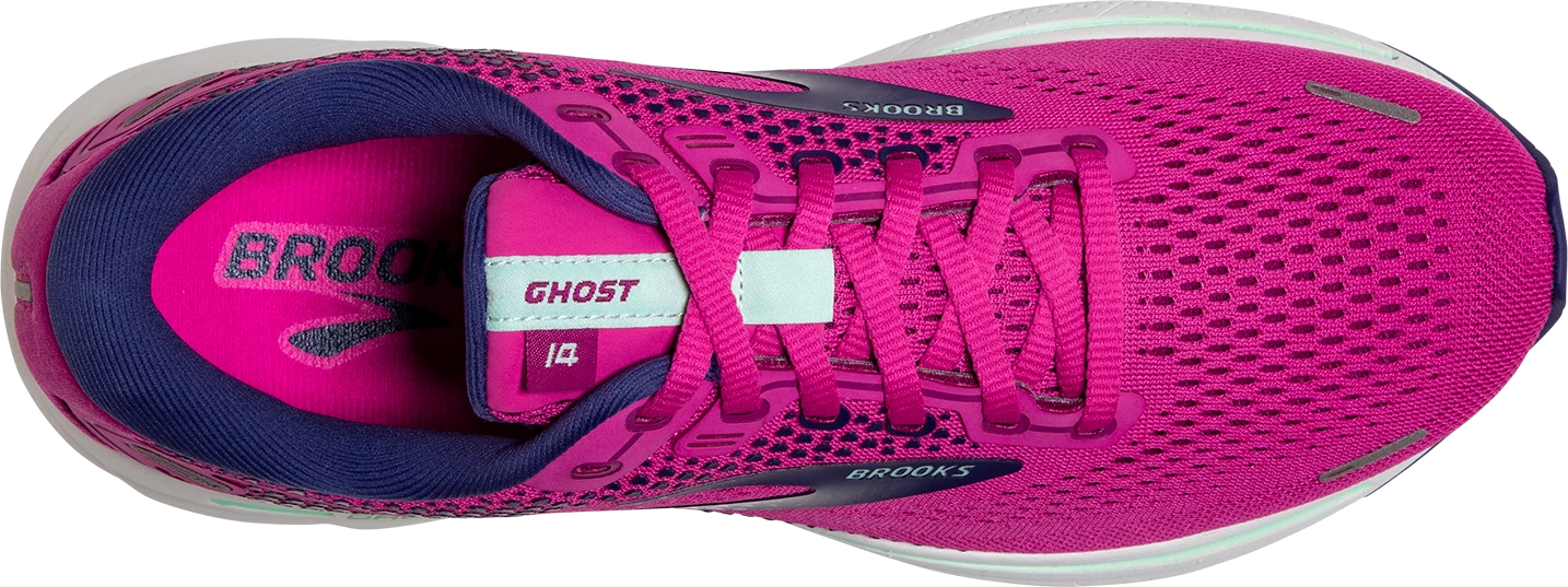 BROOKS Women's Ghost 14 (612 - Fuchsia/Yucca/Navy) 5 BROOKS Women's Ghost 14 (612 - Fuchsia/Yucca/Navy) - Image 5