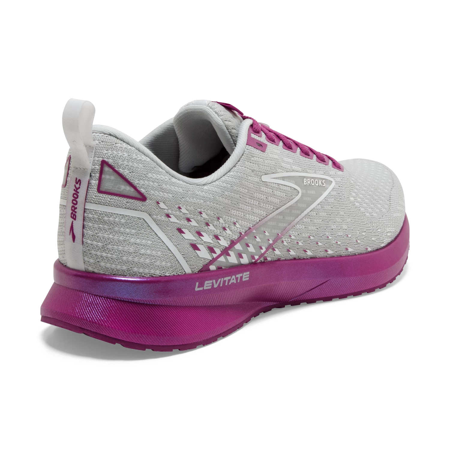 BROOKS Women's Levitate 5 (003 - Grey/Lavender/Baton Rouge) 3 BROOKS Women's Levitate 5 (003 - Grey/Lavender/Baton Rouge) - Image 3