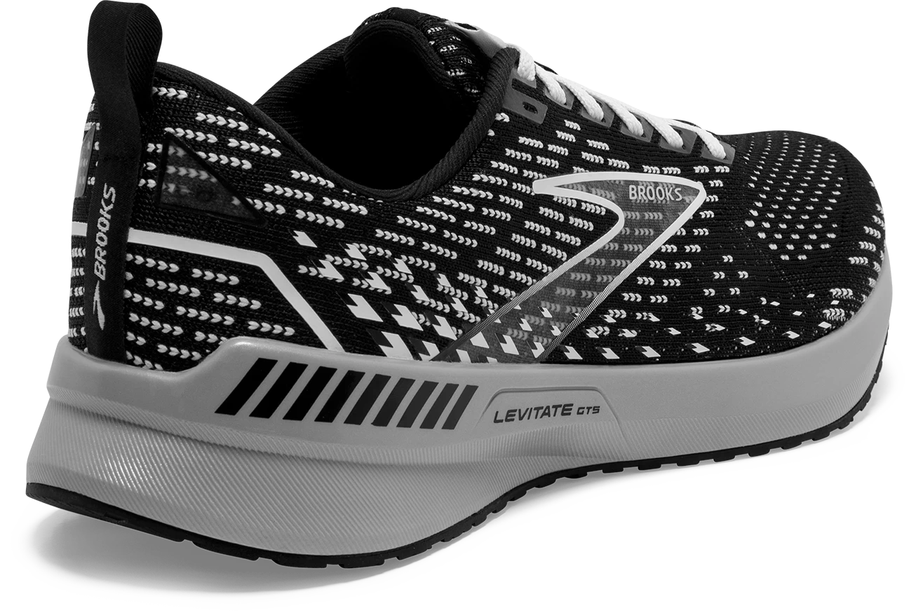 BROOKS Women's Levitate 5 GTS (090 - Black/Grey/White) 4 BROOKS Women's Levitate 5 GTS (090 - Black/Grey/White) - Image 4