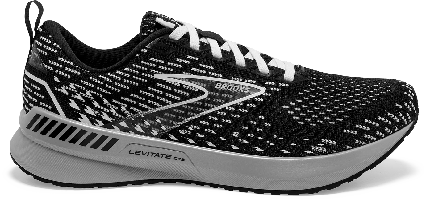 BROOKS Women's Levitate 5 GTS (090 - Black/Grey/White) 1 BROOKS Women's Levitate 5 GTS (090 - Black/Grey/White)