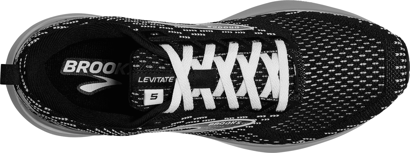 BROOKS Women's Levitate 5 GTS (090 - Black/Grey/White) 5 BROOKS Women's Levitate 5 GTS (090 - Black/Grey/White) - Image 5