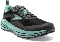 BROOKS Women's Cascadia 16 (049 - Black/Ebony/Yucca) 8 BROOKS Women's Cascadia 16 (049 - Black/Ebony/Yucca) -Saucony Store 120363 049 A Cascadia 16