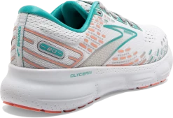 BROOKS Women’s Glycerin 20 (061 - Oyster/Latigo Bay/Coral) -Saucony Store 120369 061 H Glycerin 20