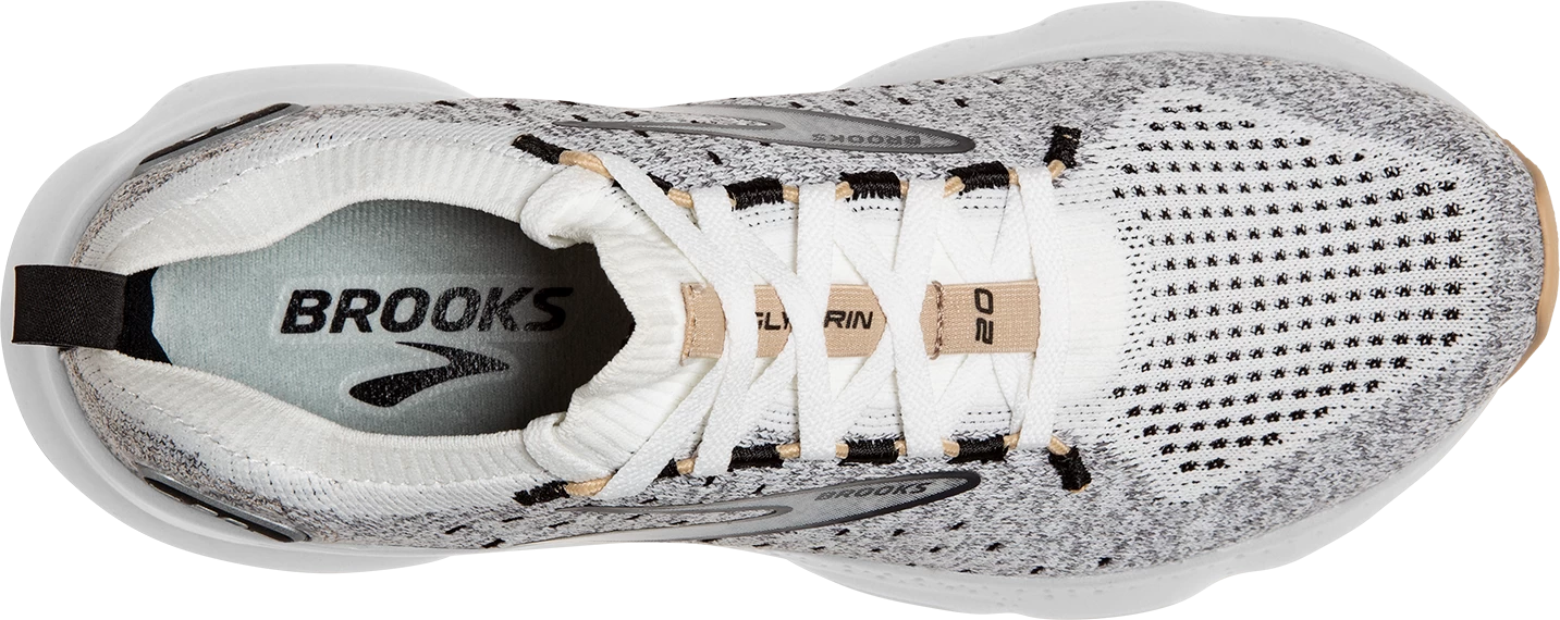 BROOKS Women's Glycerin 20 Stealthfit (163 - White/Black/Cream) 5 BROOKS Women's Glycerin 20 Stealthfit (163 - White/Black/Cream) - Image 5