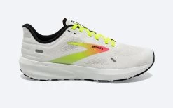 BROOKS Womenâs Launch 9 (148 - White/Pink/Nightlife)