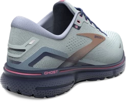 BROOKS Women's Ghost 15 (492 - Spa Blue/Neo Pink/ Copper) -Saucony Store 120380 492 H Ghost 15