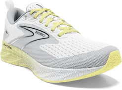 BROOKS Women's Levitate 6 (137 - White/Oyster/Yellow) -Saucony Store 120383 137 A Levitate 6