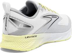 BROOKS Women's Levitate 6 (137 - White/Oyster/Yellow) -Saucony Store 120383 137 H Levitate 6