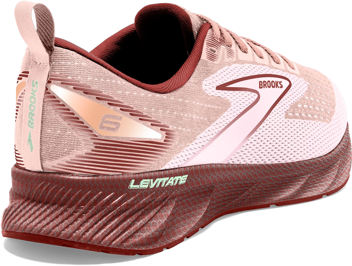 BROOKS Women's Levitate 6 (662 - Peach Whip/Pink) 4 BROOKS Women's Levitate 6 (662 - Peach Whip/Pink) - Image 4