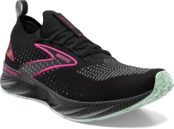 BROOKS Women's Levitate Stealthfit 6 (011 - Black/Pink) -Saucony Store 120385 011 A Levitate StealthFit 6
