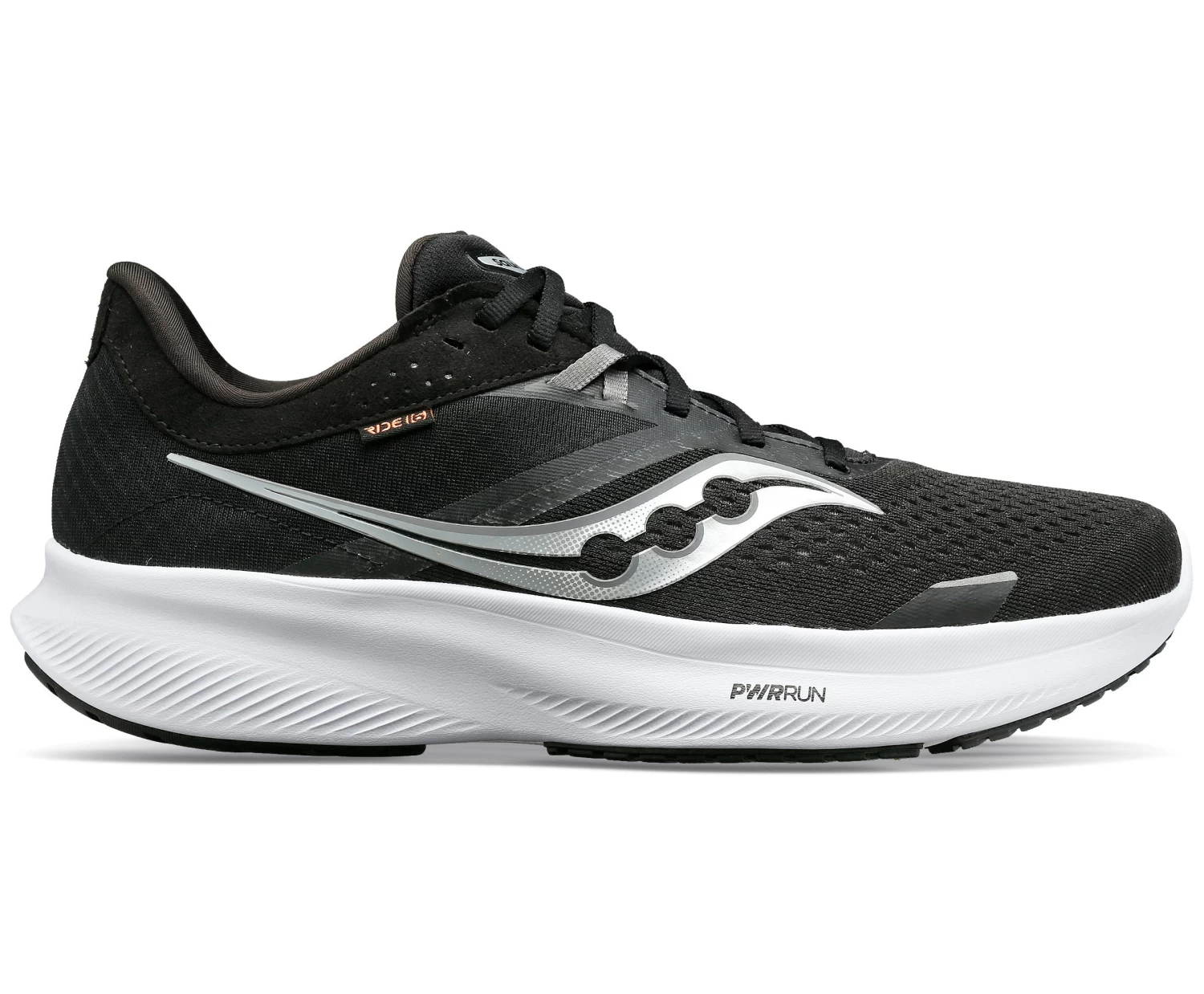 Saucony Men’s Ride 16 WIDE (05 - Black/White) 1 Saucony Men’s Ride 16 WIDE (05 - Black/White)