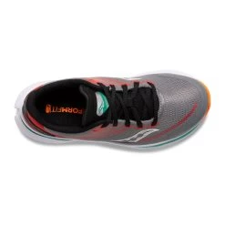 Saucony Kid's Kinvara 12 (Grey/Orange) -Saucony Store 202DD968 83C7 4ACA 9B8F 348C32949B5F