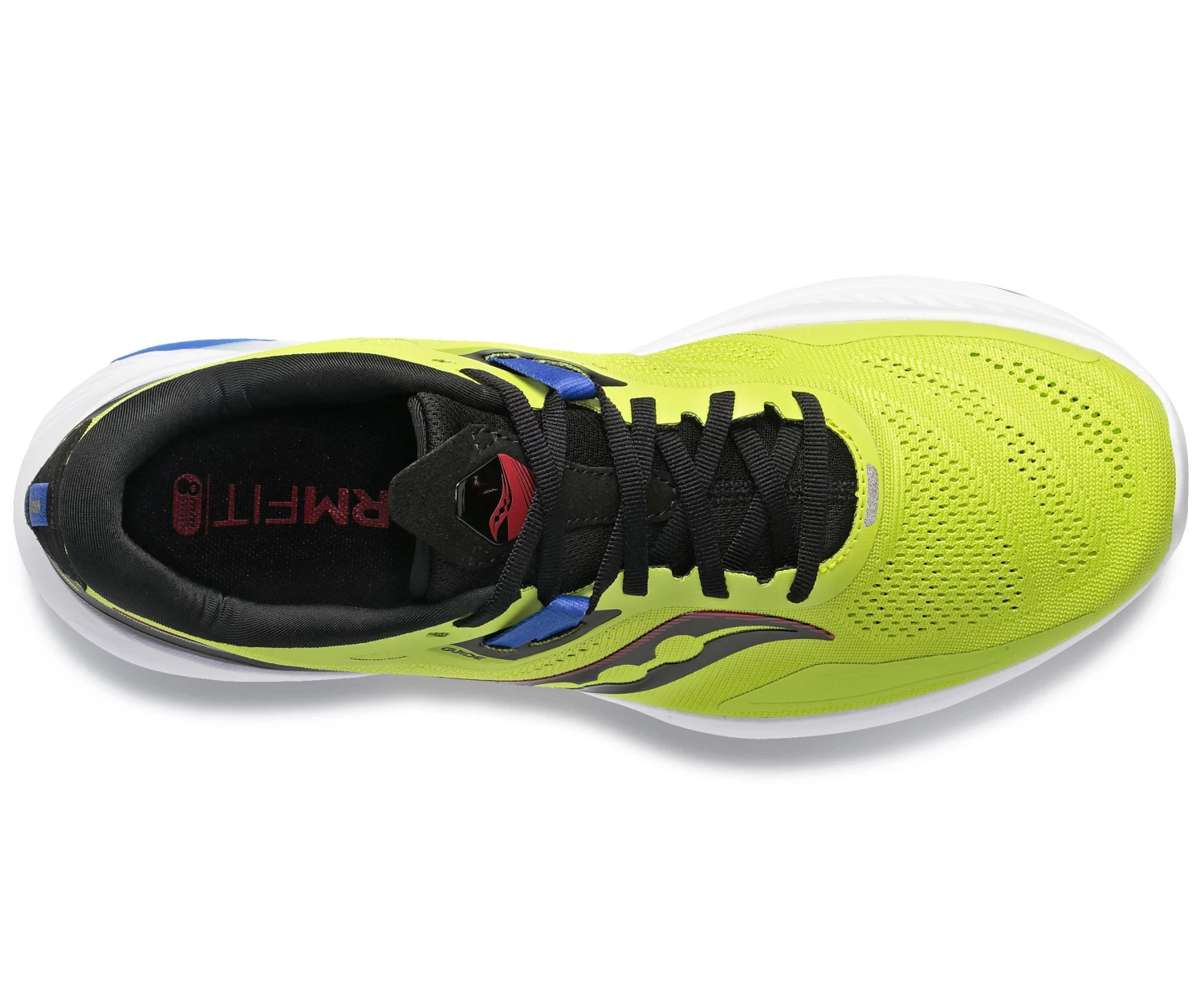 Saucony Men's Guide 15 WIDE (25 - Acid/Blue Raz) 2 Saucony Men's Guide 15 WIDE (25 - Acid/Blue Raz) - Image 2