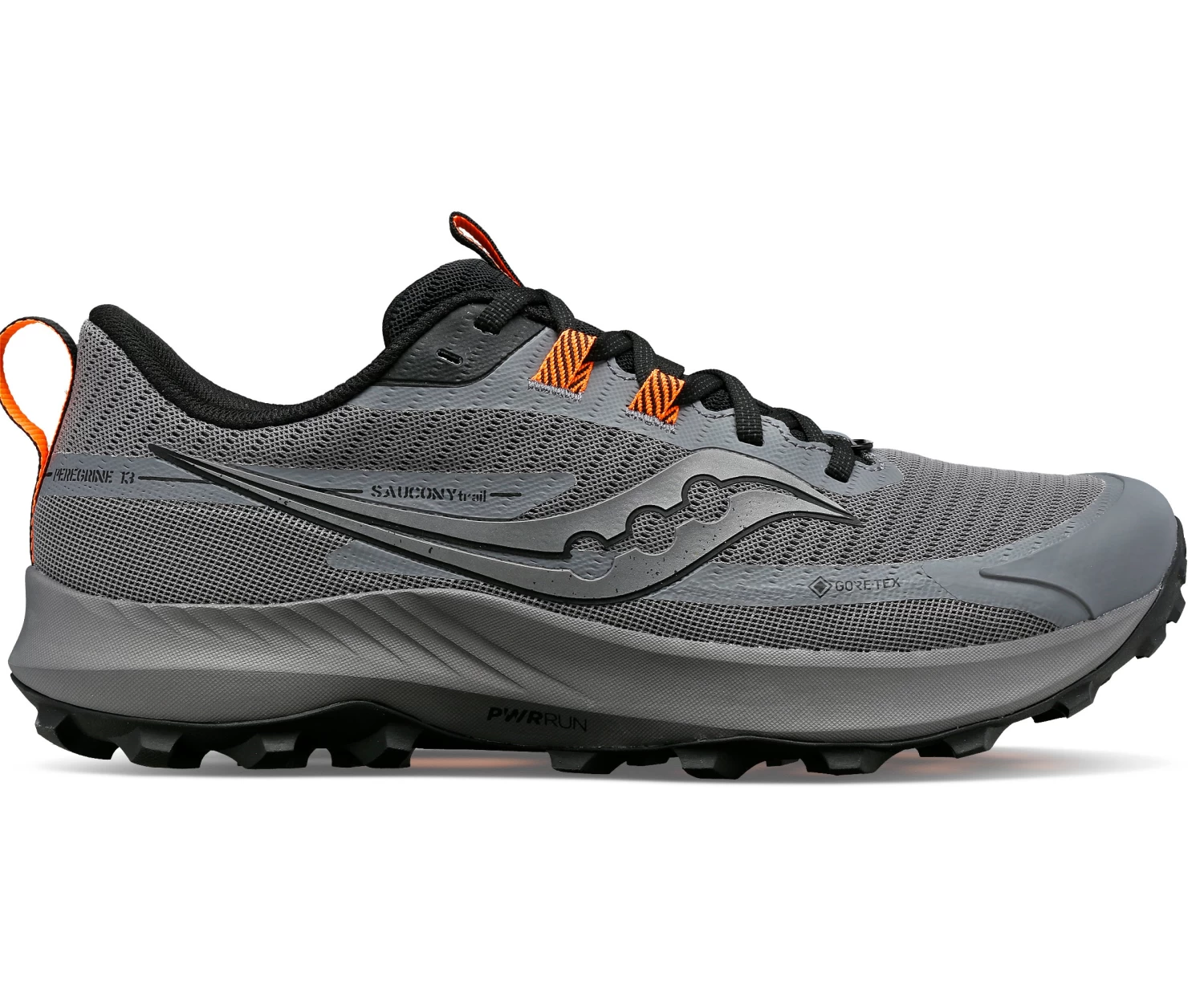 Saucony Men’s Peregrine 13 GTX (05 - Gravel/Black) 1 Saucony Men’s Peregrine 13 GTX (05 - Gravel/Black)
