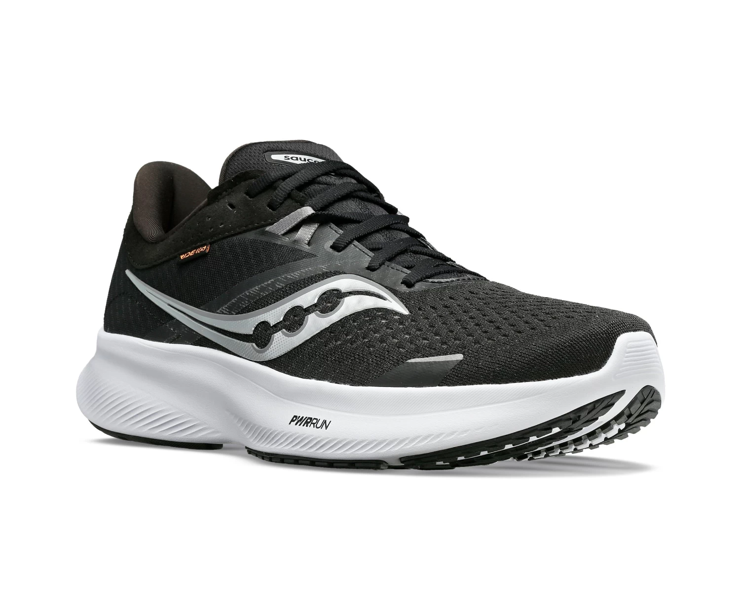 Saucony Men’s Ride 16 WIDE (05 - Black/White) 3 Saucony Men’s Ride 16 WIDE (05 - Black/White) - Image 3