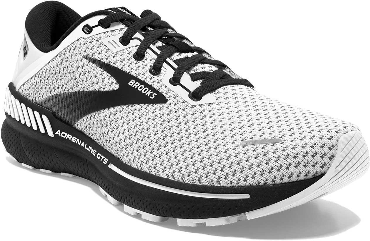 BROOKS Men’s Adrenaline GTS 22 (135 - White/Grey/Black) 3 BROOKS Men’s Adrenaline GTS 22 (135 - White/Grey/Black) - Image 3