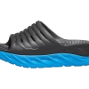 Hoka Women's Ora Recovery Slide (EDNB - Ebony/blue)