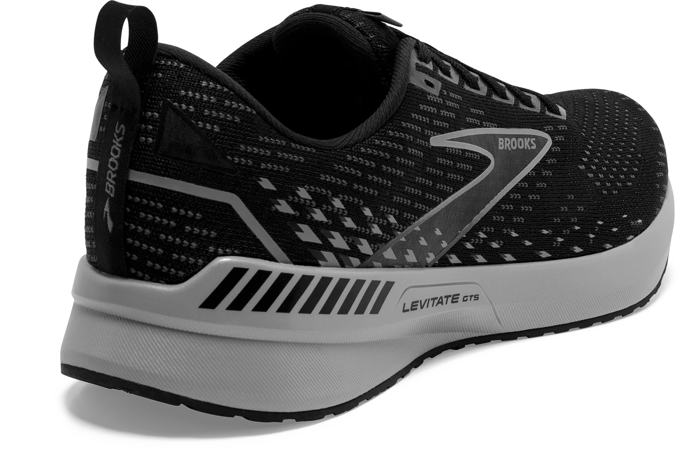BROOKS Men's Levitate 5 GTS (051 - Black/Ebony/Grey) 4 BROOKS Men's Levitate 5 GTS (051 - Black/Ebony/Grey) - Image 4