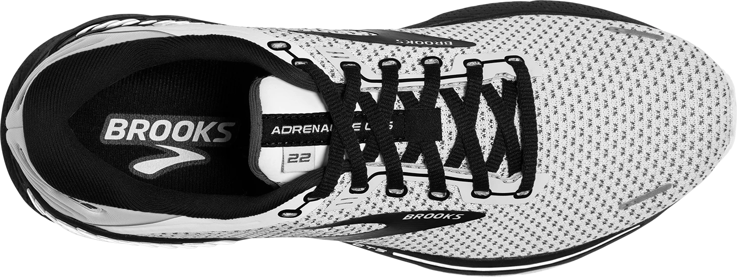 BROOKS Men’s Adrenaline GTS 22 (135 - White/Grey/Black) 5 BROOKS Men’s Adrenaline GTS 22 (135 - White/Grey/Black) - Image 5