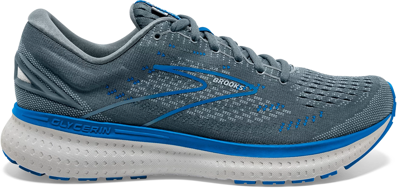 BROOKS Men’s Glycerin 19 (095 - Quarry/Grey/Dark Blue) 1 BROOKS Men’s Glycerin 19 (095 - Quarry/Grey/Dark Blue)