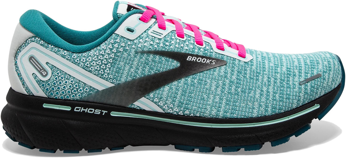 BROOKS Women's Ghost 14 (141 - White/Black/Blue Light) 1 BROOKS Women's Ghost 14 (141 - White/Black/Blue Light)