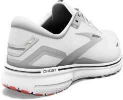 BROOKS Men's Ghost 15 (184 - White/Black/Flame) -Saucony Store 9305AF80 A4BE 4F08 9458 9FBB2B8A2AA1
