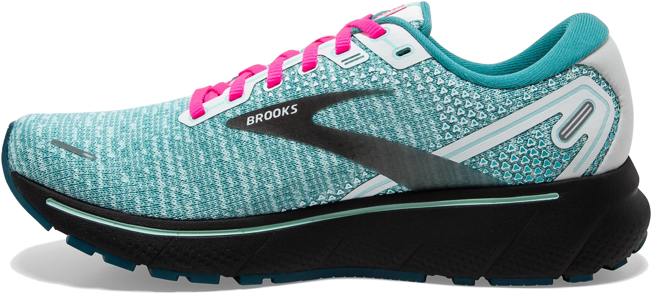 BROOKS Women's Ghost 14 (141 - White/Black/Blue Light) 2 BROOKS Women's Ghost 14 (141 - White/Black/Blue Light) - Image 2