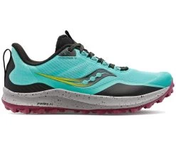 Saucony Women's Peregrine 12 (26 - Cool Mint/Acid)