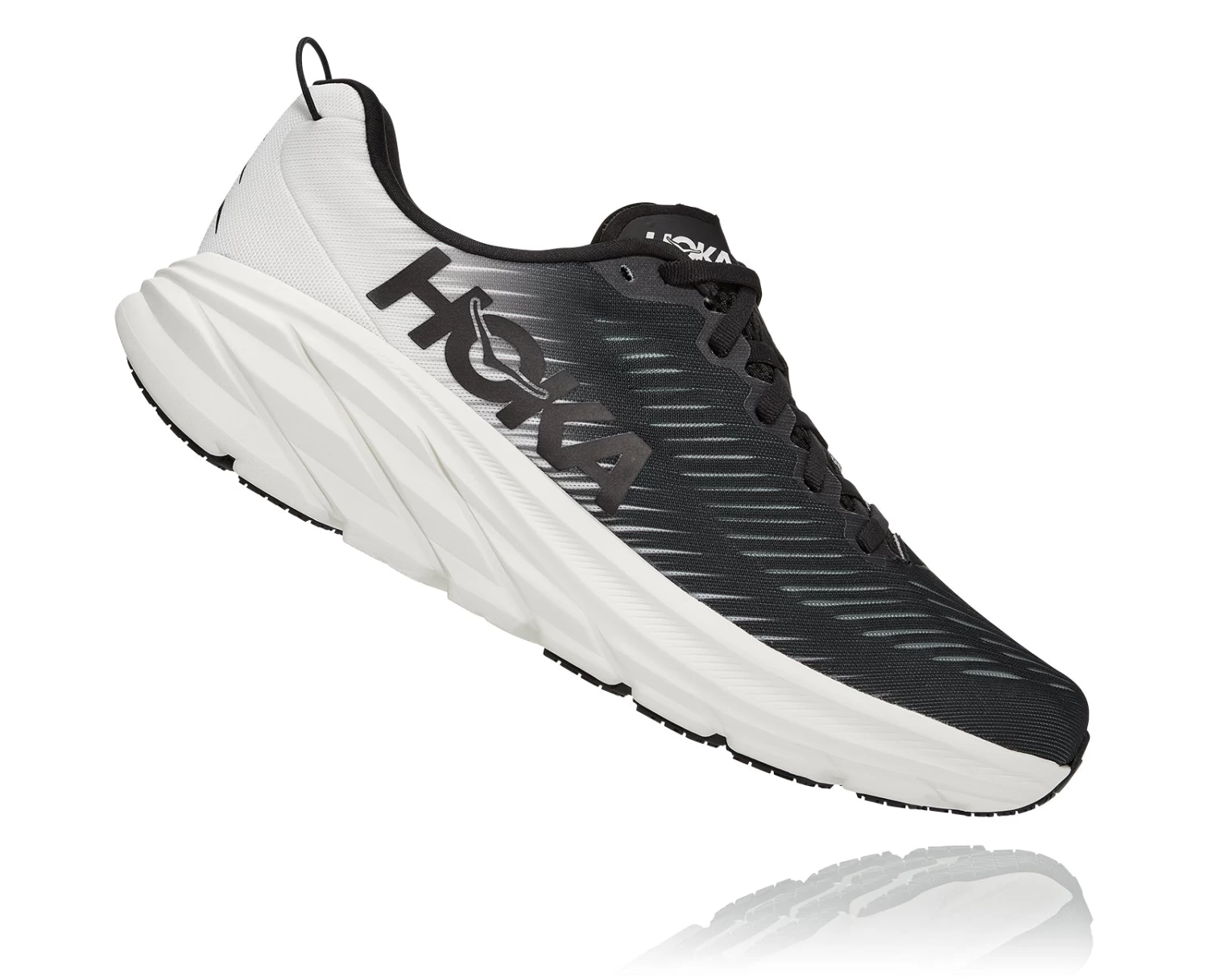 Hoka Men's Rincon 3 (BWHT - Black/White) 2 Hoka Men's Rincon 3 (BWHT - Black/White) - Image 2