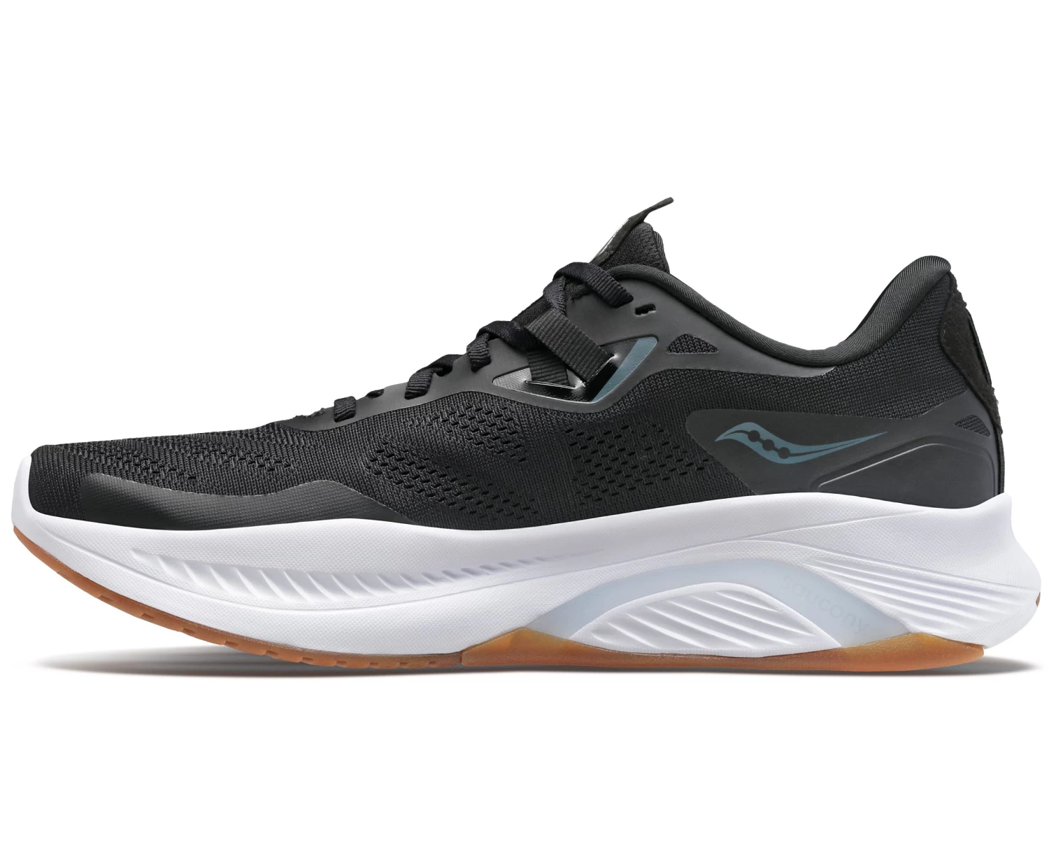 Saucony Men's Guide 15 (12 - Black/Gum) 2 Saucony Men's Guide 15 (12 - Black/Gum) - Image 2