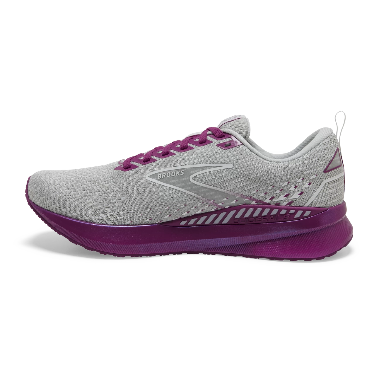 BROOKS Women's Levitate 5 GTS (003 - Grey/Lavender/Baton Rouge) 2 BROOKS Women's Levitate 5 GTS (003 - Grey/Lavender/Baton Rouge) - Image 2