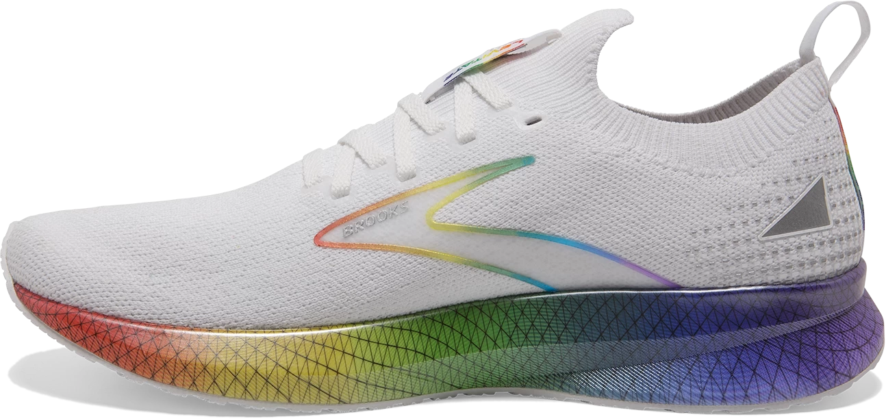 BROOKS Men’s "Love Moves" Levitate Stealthfit 5 (197 - White/Oyster/Multi) 2 BROOKS Men’s "Love Moves" Levitate Stealthfit 5 (197 - White/Oyster/Multi) - Image 2