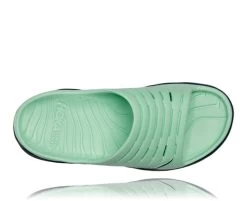 Hoka Men's Ora Recovery Slide (GAOS - Green Ash/Outer Space) -Saucony Store GAOS5