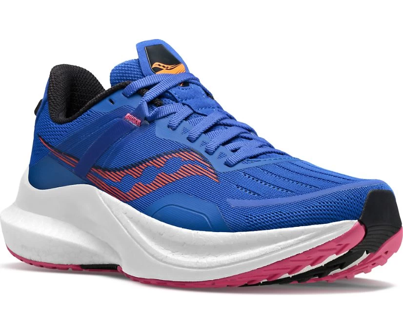 Saucony Women’s Tempus (125 - Blue Raz/Zest) 5 Saucony Women’s Tempus (125 - Blue Raz/Zest) - Image 5