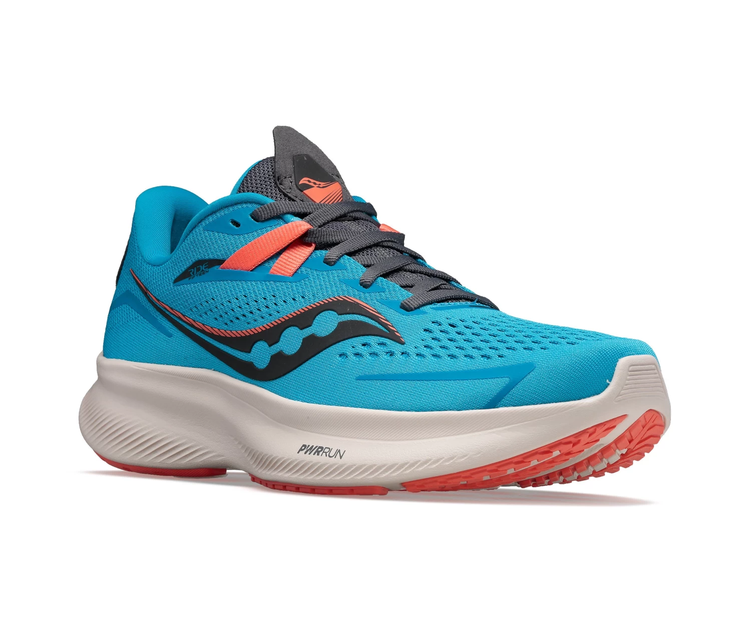 Saucony Women's Ride 15 (31 - Ocean/Shadow) 2 Saucony Women's Ride 15 (31 - Ocean/Shadow) - Image 2