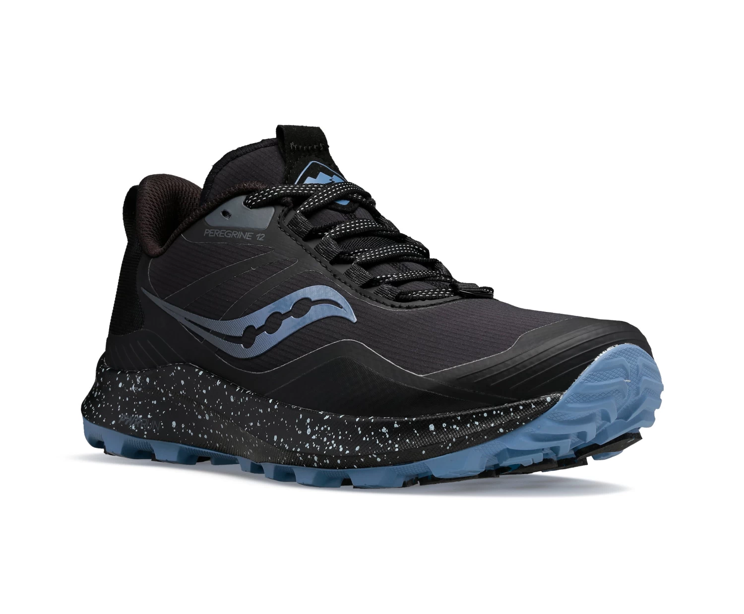 Saucony Women's Peregrine ICE+ 3 (10 - Black/Summit) 2 Saucony Women's Peregrine ICE+ 3 (10 - Black/Summit) - Image 2