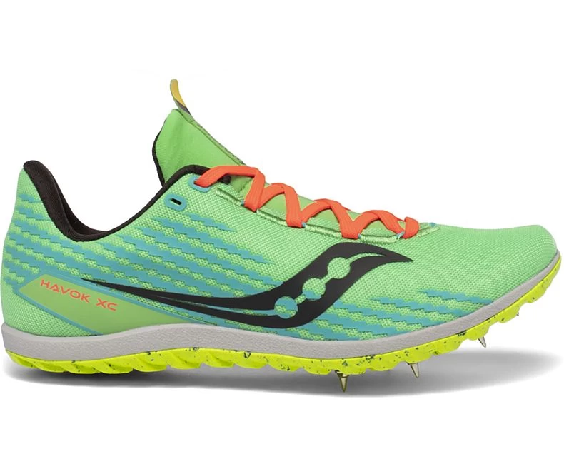 Saucony Women's Havok XC 3 (10 - Green Mutant) 1 Saucony Women's Havok XC 3 (10 - Green Mutant)