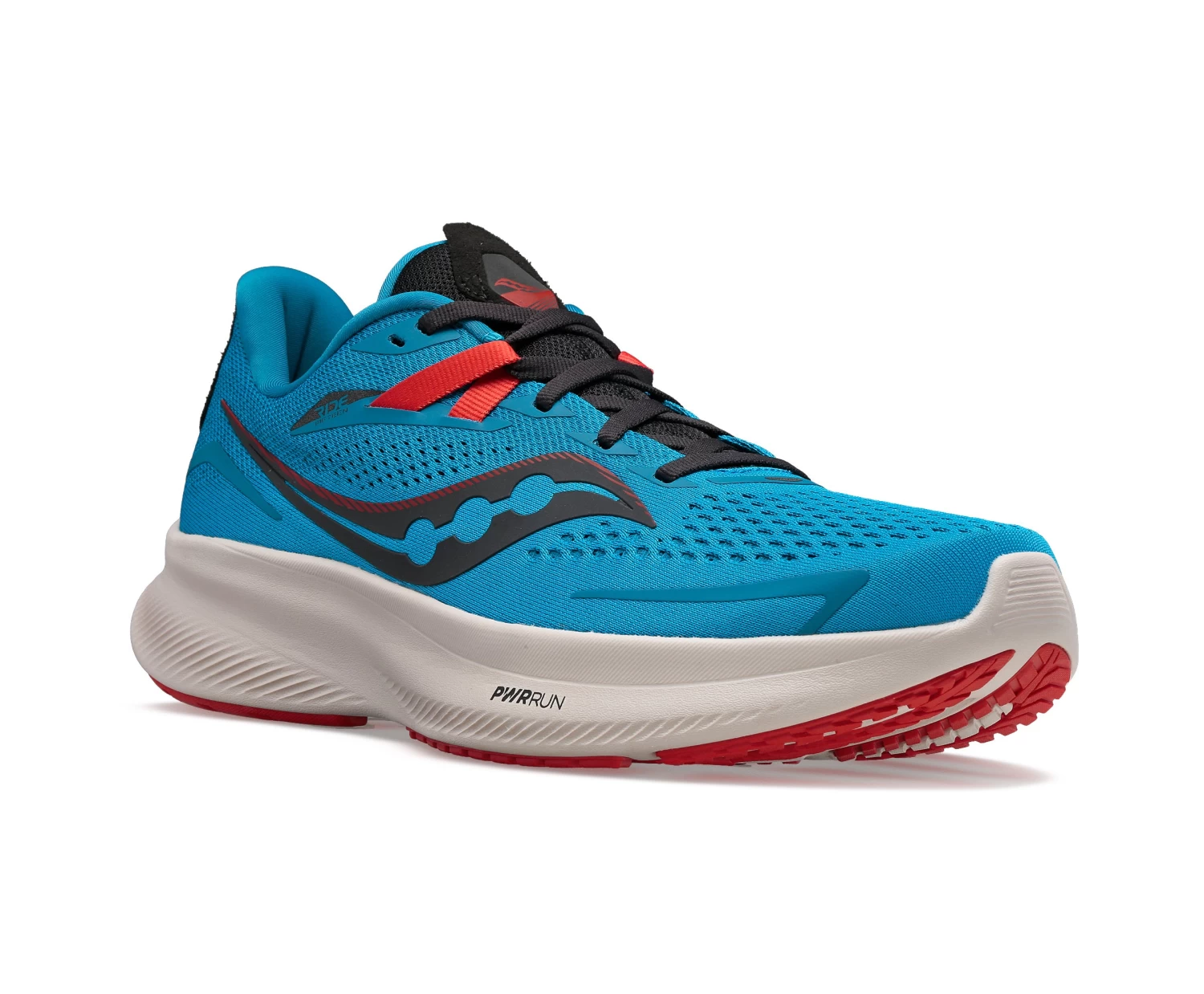 Saucony Men's Ride 15 (31 - Ocean/Black) 2 Saucony Men's Ride 15 (31 - Ocean/Black) - Image 2