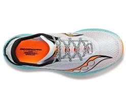 Saucony Men's Endorphin Pro 3 (25 - Fog/VIZI Orange) -Saucony Store S20755 25 3